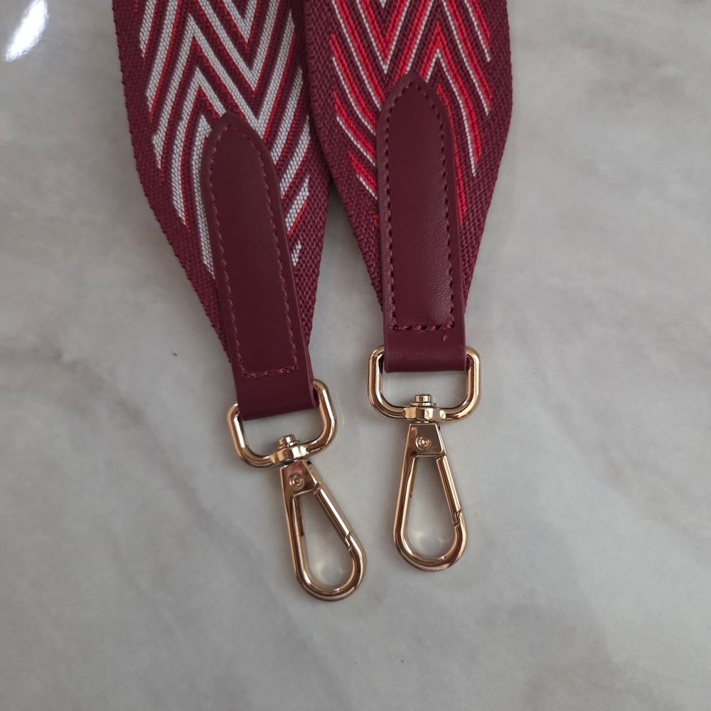 Senreve Red Statement Chevron Shoulder Bag Strap - Picture 3 of 4
